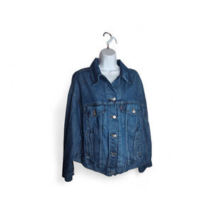 Levi's Women's Trucker Jacket Denim Plus Size 1X Medium Wash